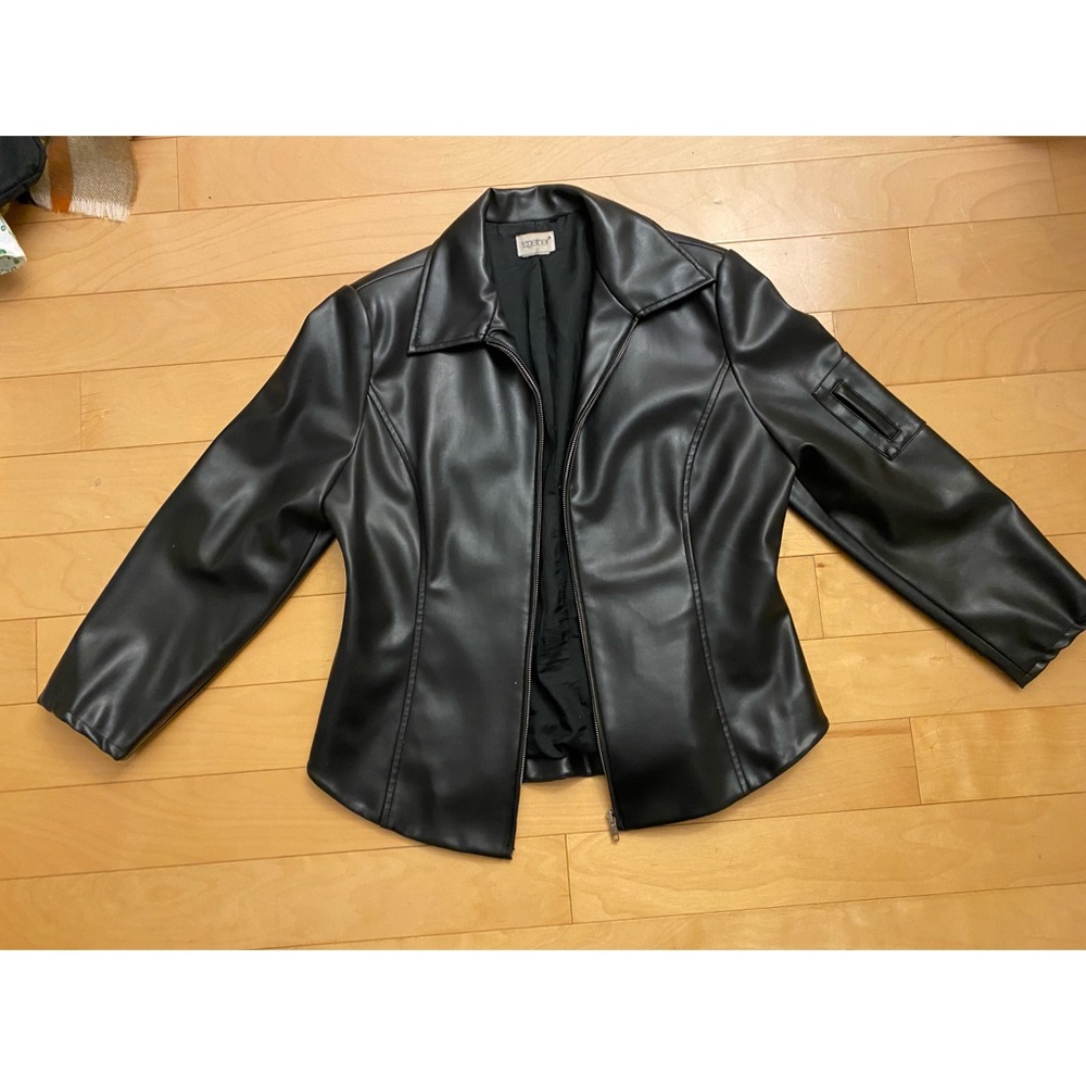 Together leather black jacket